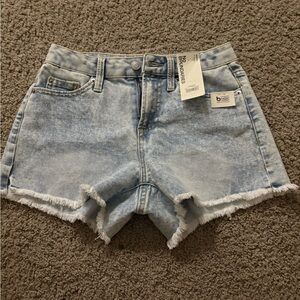 No Boundaries Blue Jean Shorts Distressed High-Waisted